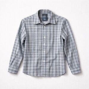 Nautica kid’s Casual Blue Checkered Shirt